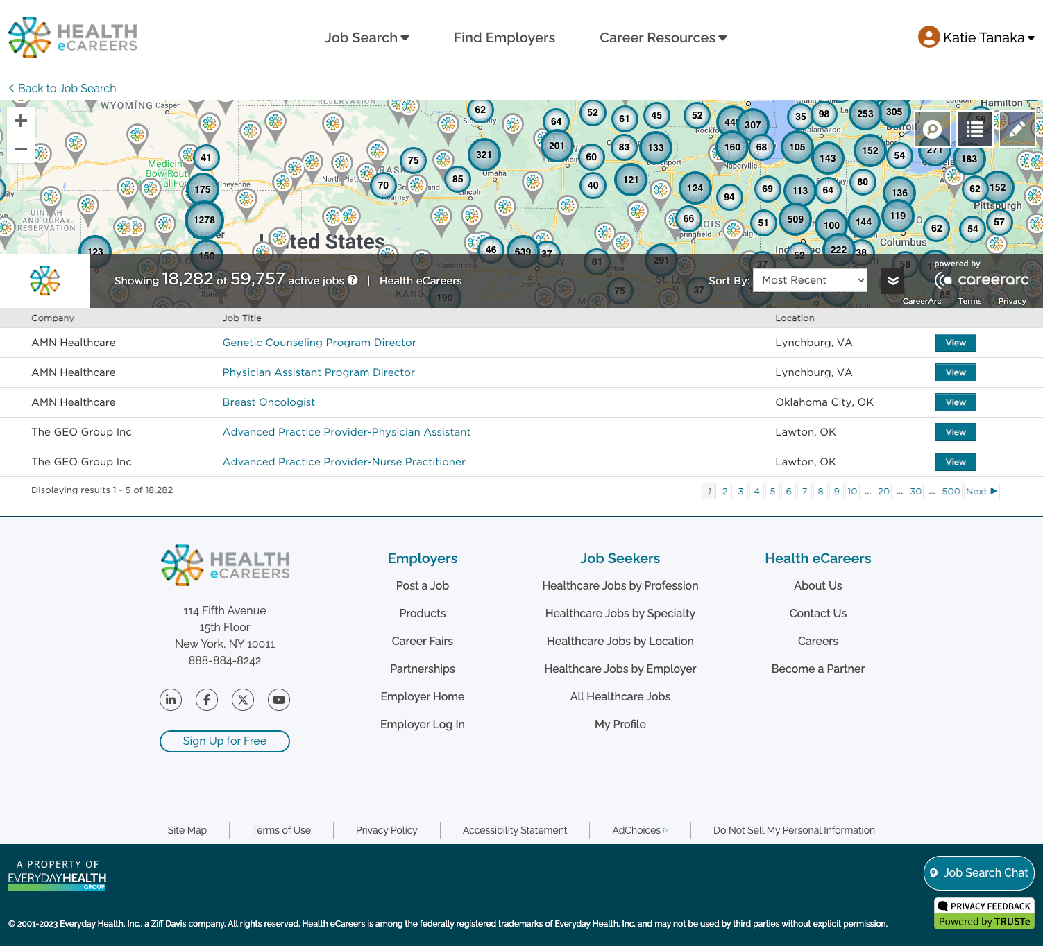the desktop version of the previous map search with filters