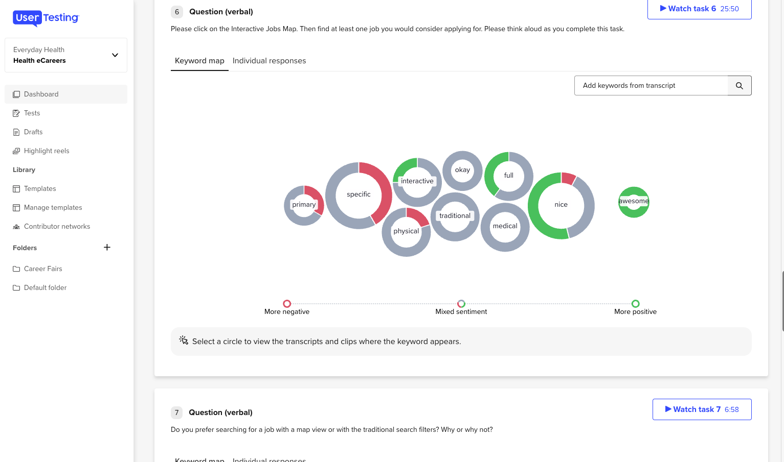 image from user testing
