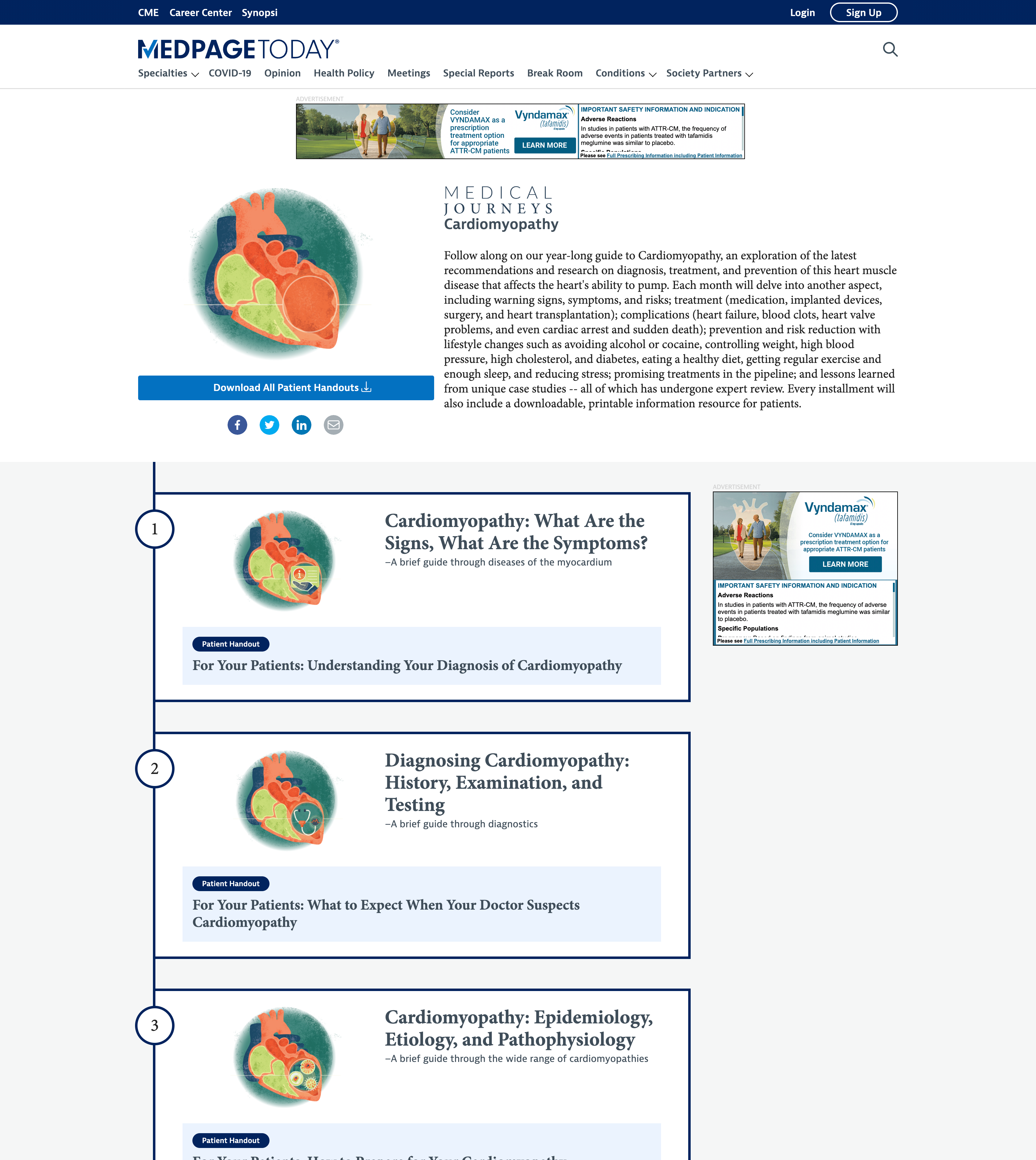 medical journeys condidtion page