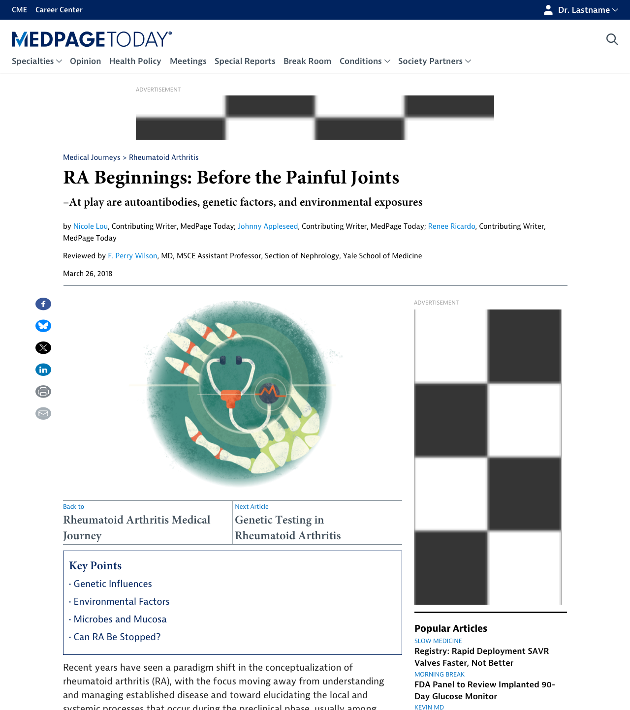 medical journeys article page