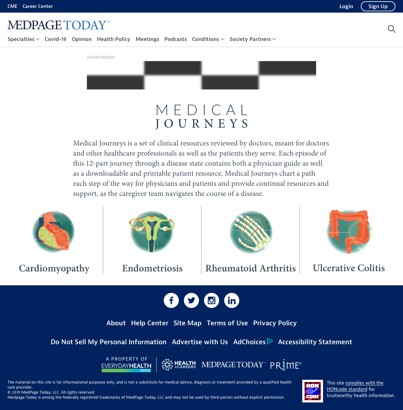 medical journeys condidtion page